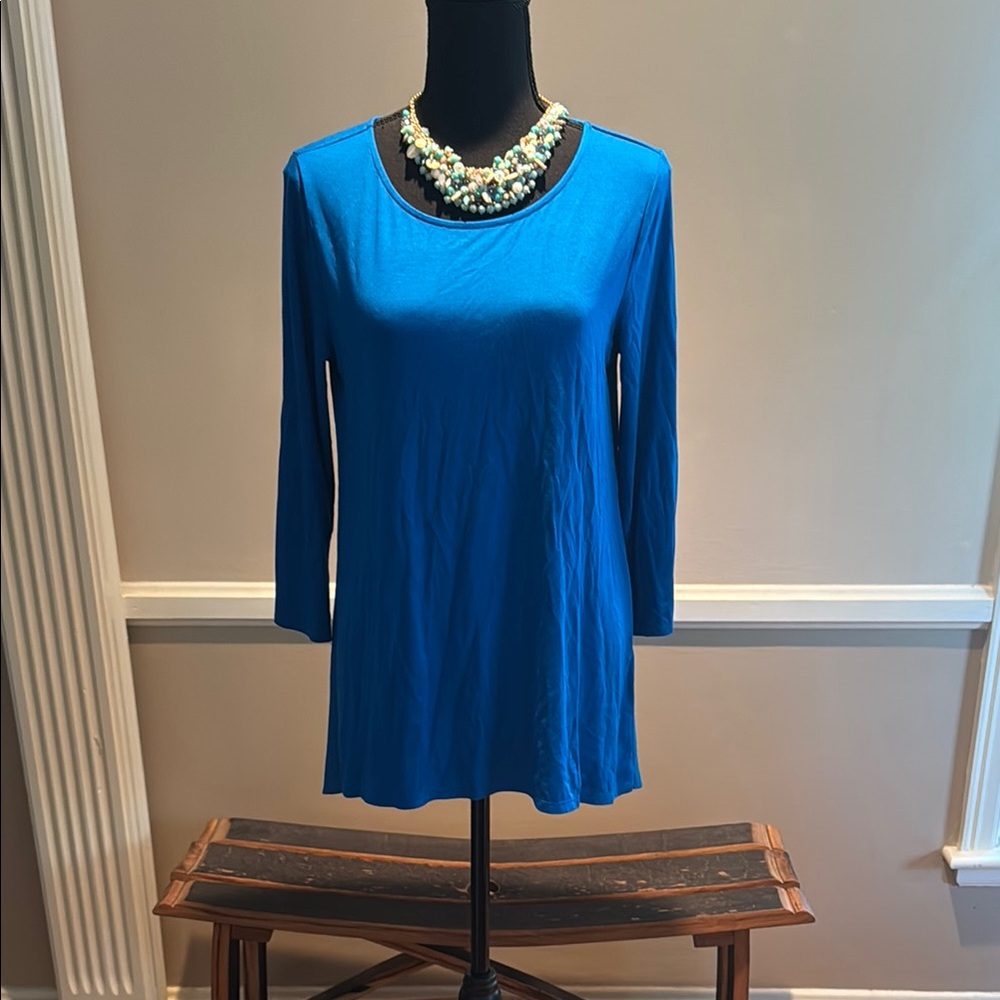 Alfani Vibrant Blue Long Sleeve Top